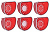 881268 Tail Lamp and Back Up Lamp Lens Set 1968 Impala SS and Caprice - image 1