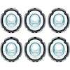 881278 Tail Lamp And Back-Up Lamp Housing Base Set 1965 Chevrolet Bel Air, Impala; 6-Pieces - image 1