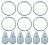 881287 Tail Lamp Lens Trim Ring And Ornament Set 1965 Chevrolet Impala, Bel Air; 12-Pieces - image 1