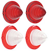 881291 Tail Lamp and Back-up Lamp Lens Set Of 4 1961 Bel Air and Biscayne - image 1