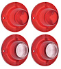 881292 1962 Bel Air/Biscayne Tail Lamp & Back-up Lamp Lens Set - image 1