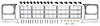 881326 Grill and Rectangular Headlamp Bezel Set 1979-80 Chevrolet Pickup; Emblem Delete; Argent Silver - image 1