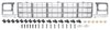 881326 Grill and Rectangular Headlamp Bezel Set 1979-80 Chevrolet Pickup; Emblem Delete; Argent Silver - image 2