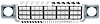 881327 Grill and Headlamp Bezel Basic Set 1977-78 Chevrolet Pickup ; Emblem Delete; Black - image 1