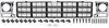 881328 Grill and Round Headlamp Bezel Basic Set 1979-80 Chevrolet Pickup ; Emblem Delete; Black - image 2