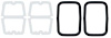 881367 1962-64 Nova Tail Lamp Gasket Set - image 1