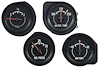 881418 1972-74 Corvette, Gauge Set, Fuel, Battery, Temp, Oil Pressure - image 1