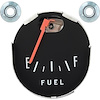 9305BR Fuel Gauge 1964-66 Ford Mustang; GT; Deluxe; With Round Speedometer - image 1