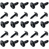9421112 1962-74 Chrysler/Dodge/Plymouth, Glove Box Screw Set, #8 x 1/2", Flat Top, Phillips 13/32" Washer Head, Black Zinc - image 1
