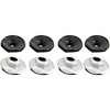 9432461 Hex Flanged Stamped Steel Thread Cutting Nut;.88mm Diameter, w/ Mastic Sealant, Set of 8