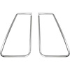 9695382 1973-77 Regal, Cutlass 2-Door Coupe, Opera Window Moldings, LH & RH, Chrome Plastic, Pair