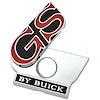 9718998 1969 Buick GS, Trunk Lock Emblem, GS Nameplate Insignia, Swivel Action Hides Keylock - image 1