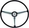 1968 Steering Wheel with Spokes and Brushed Chrome Spider Insert - image 1