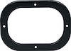 1968-72 Gearshift Boot Retainer Plate ; Black ; For Hurst or 4 Speed Manual Trans - image 1