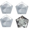 9791068K 1971-76 Pontiac Firebird, Trans Am, GTO, Lemans, Grand Prix; Honeycomb Wheel Center Cap Set; 4-Pieces - image 2