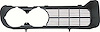 9793725 Firebird Front Grille 1968 Pontiac ; Standard; RH