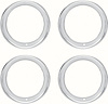 Stainless Steel Round Lip Trim Ring for 15" x 8", Reproduction Rally Wheels - image 1