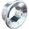 9797779 1968-69 GTO/Tempest/Lemans, 1969 Firebird, Full Size (Exc Grand Prix), Glove Box Door Lock Cyl Bezel Nut, Chrome Plated - image 1