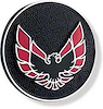 Door Panel Emblem For 1970-1981 Pontiac Firebird with Power Windows [Black/Red] - image 1