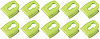 A10220K Plastic Body Side Molding Clip,Stud Mount, Green, 10-Piece Set - image 1