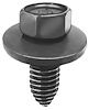 A11109 Bolt, 3/8-16 X 1" Pointed Tip w/ Free Spinning Washer, Black Phosphate - image 1