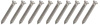A1423K Chrome Trim Screw, #8 x 1-1/4", w/ Undersized #6 Phillips Oval Head, 10 Piece Set - image 1