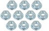 A14874K Serrated Self locking Hex Nut, 1/4-20 Thread Size, 10 Piece Set - image 1