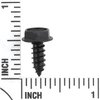 A16149 #10 x 1/2" Lg Tapping Screw w/ 5/16" Hex Washer Head, Black Oxide - image 3