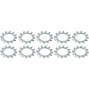 A16676K External Tooth Lock Washer, 5/8" ID, Zinc Plated, 10 Piece Set - image 1