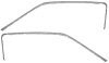A1701 Roof Rail Sash Moldings 1967-68 Mustang; Fastback - image 1