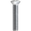 A1863 Chrome Machine Screw, #8-32 x 3/4", w/ Undersized #6 Phillips Oval Head - image 2