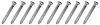A1932K Chrome Trim Screw, #8 x 1-1/2", w/ Undersized #6 Phillips Oval Head, 10 Piece Set - image 1