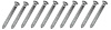 A1933K Chrome Trim Screw, #8 x 1-3/4", w/ Undersized #6 Phillips Oval Head, 10 Piece Set - image 1