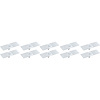 A19378K Metal Universal Break Off Style Molding Clip, #10-24 Thread, 2.5" Wide, Zinc Plated, 10 Piece Set - image 1