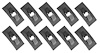 A2098K Push On Flat Nut, Fits 1/16" Stud, Black Phosphate Coated, 10 Piece Set - image 1