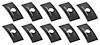 A2100K Push On Flat Nut, Fits 3/32" Stud, Black Phosphate Coated, 10 Piece Set - image 1