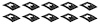 A2102K Push On Flat Nut, Fits 5/32" Stud, Black Phosphate Coated, 10 Piece Set - image 1