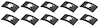 A2103K Push On Flat Nut, Fits 3/16" Stud, Black Phosphate Coated, 10 Piece Set - image 1