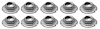 A2896K Thread Cutting Pal Nut, 3/16" Stud Size, Hex Washer Head, Zinc Plated - image 1