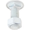 A3102 Bumper Bolt & Nut; 1938-91 GM; 1948-79 Ford; Stainless Steel Capped; 1/2"-13 x 1-1/2"; Low Dome; Various Models - image 4
