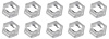 A3401K Thread Cutting Nut, 1/8" Stud Size, 5/16" Hex, 10 Piece Set - image 1
