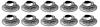 A3405K Thread Cutting Pal Nut, 1/4" Stud Size, Hex Washer Head, Zinc Plated, 10 Piece Set - image 1