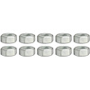 A3545K Standard Hex Nut, Fits 3/8-16 Thread, Zinc Plated, 10 Piece Set - image 1