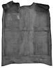 A4020B27 Passenger Area Cut Pile Molded Floor Carpet With Mass Backing 1979-81 Mustang; Gray - image 1