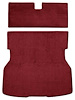 A4021B02 Rear Cargo Area Cut Pile Carpet Set With Mass Backing 1979-82 Mustang; Red - image 1