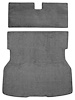 A4021B27 Rear Cargo Area Cut Pile Carpet Set With Mass Backing 1979-82 Mustang; Gray