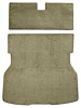 A4021B69 Rear Cargo Area Cut Pile Carpet Set With Mass Backing 1979-82 Mustang; Medium Saddle