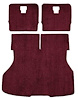 A4024A15 Rear Cargo Area Cut Pile Carpet 1983-86 Mustang Hatchback; Maroon