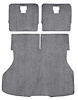 A4024B25 Rear Cargo Area Cut Pile Carpet Set With Mass Backing 1983-86 Mustang Hatchback; Medium Gray - image 1