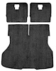 A4024B33 Rear Cargo Area Cut Pile Carpet Set With Mass Backing 1983-86 Mustang; Graphite - image 1